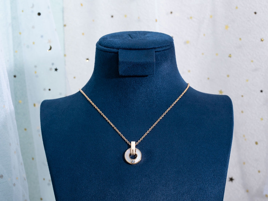 [OAK JURI]GARI NECKLACE PINK GOLD MOP