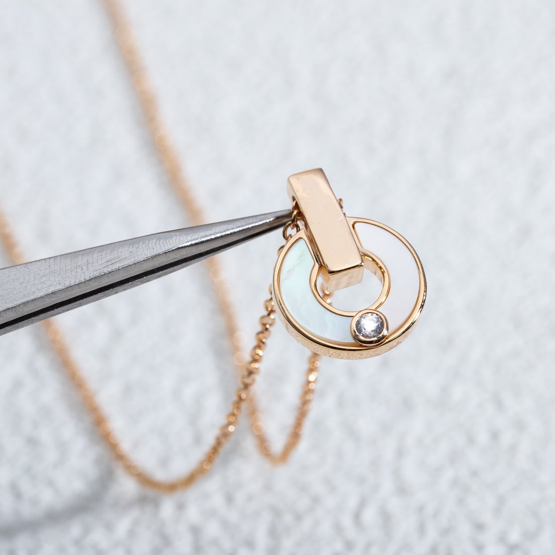 [OAK JURI]GARI NECKLACE PINK GOLD MOP