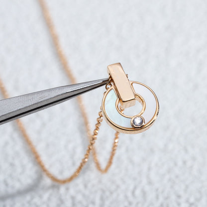 [OAK JURI]GARI NECKLACE PINK GOLD MOP