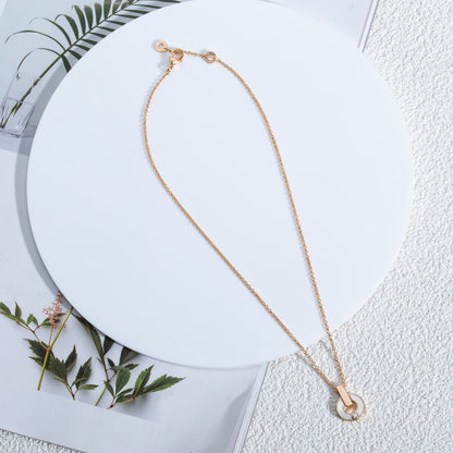 [OAK JURI]GARI NECKLACE PINK GOLD MOP