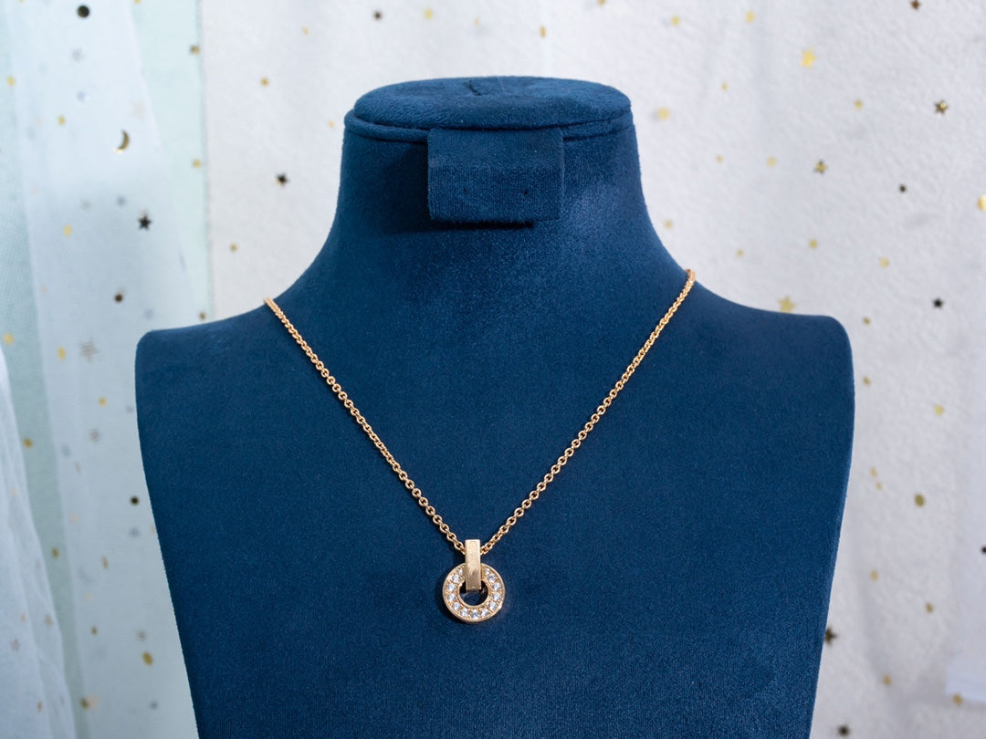 [OAK JURI]GARI NECKLACE PINK GOLD DIAMOND