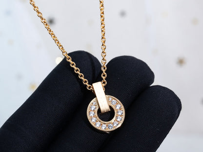 [OAK JURI]GARI NECKLACE PINK GOLD DIAMOND
