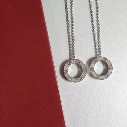 [OAK JURI]LOVE NECKLACE ADJUSTABLE SILVER