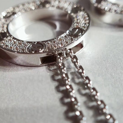 [OAK JURI]LOVE NECKLACE ADJUSTABLE SILVER