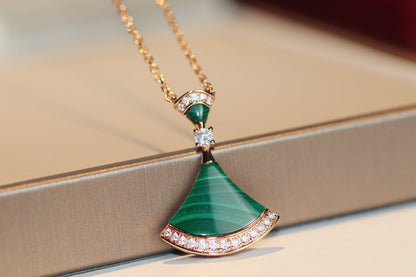 [OAK JURI]DREAM NECKLACE MALACHITE DIAMOND