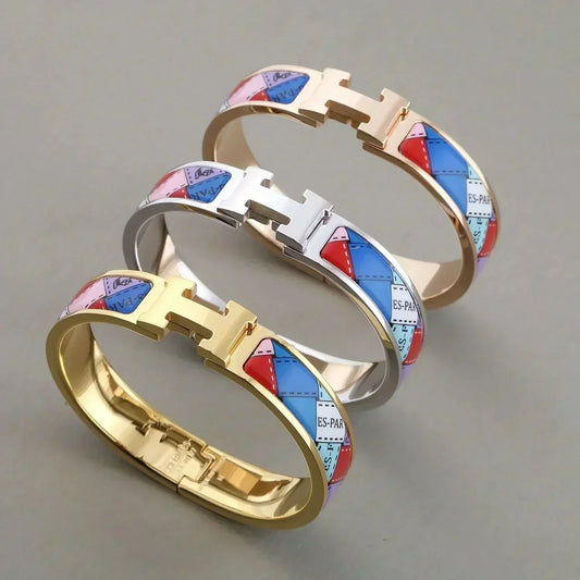 [OAK JURI]H BRACELET DOTTED BORDER 12MM