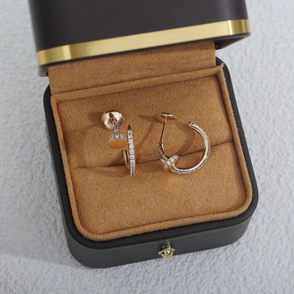 [OAK JURI]JUSTE FULL DIAMOND SMALL EARRINGS