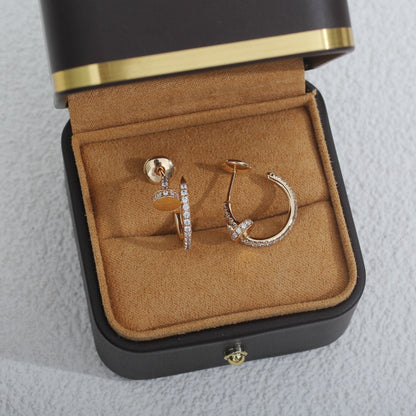 [OAK JURI]JUSTE EARRINGS 12.75MM PINK GOLD DIAMOND