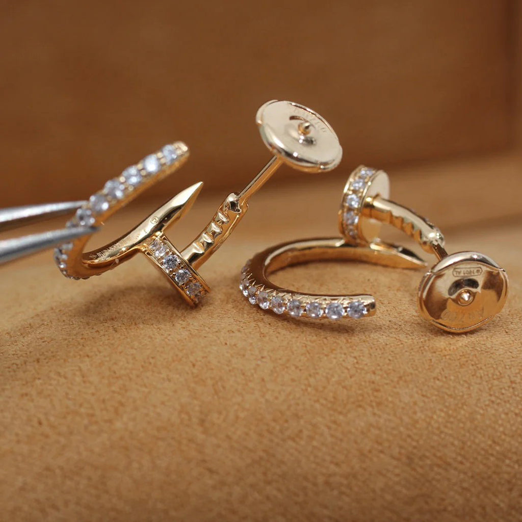 [OAK JURI]JUSTE FULL DIAMOND SMALL EARRINGS