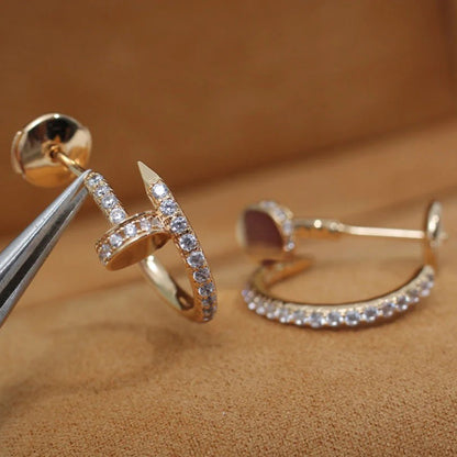 [OAK JURI]JUSTE FULL DIAMOND SMALL EARRINGS