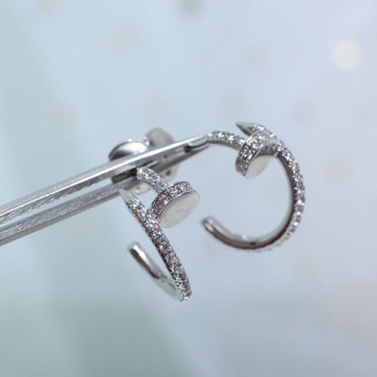 [OAK JURI]JUSTE EARRINGS 12.75MM SILVER DIAMOND