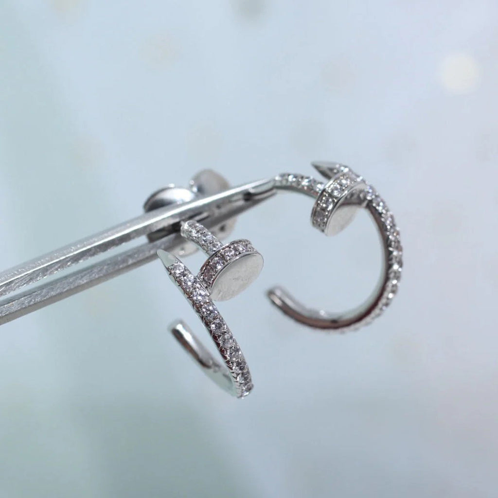 [OAK JURI]JUSTE FULL DIAMOND SMALL EARRINGS
