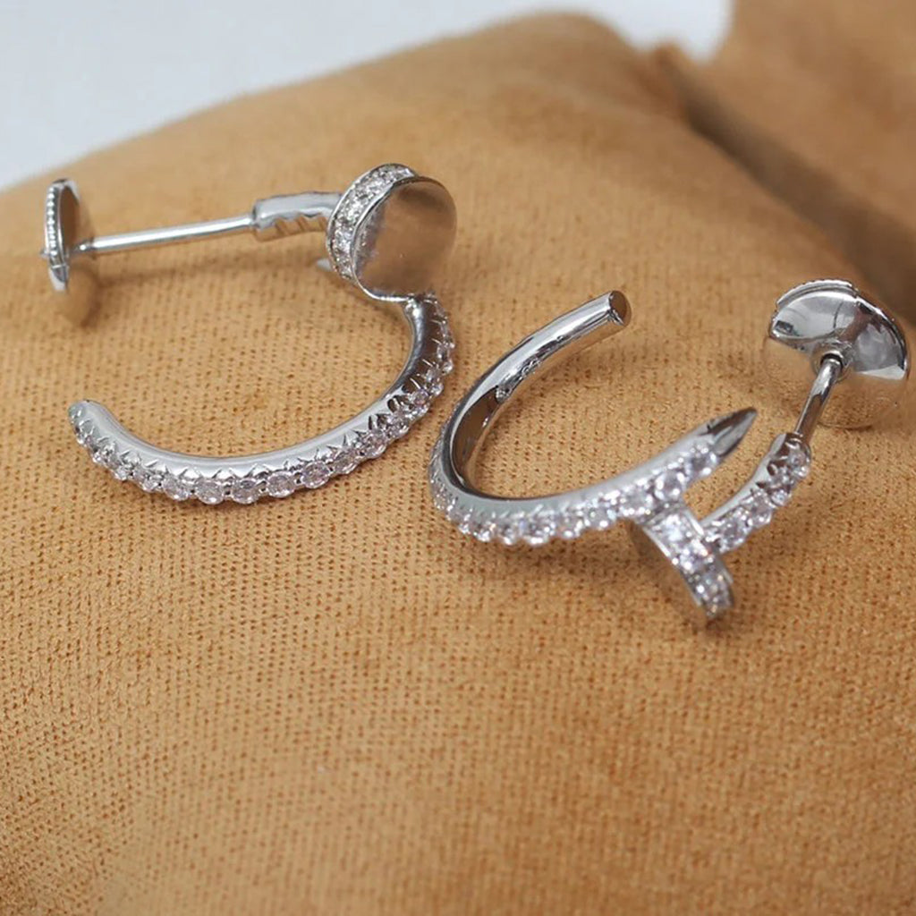 [OAK JURI]JUSTE FULL DIAMOND SMALL EARRINGS