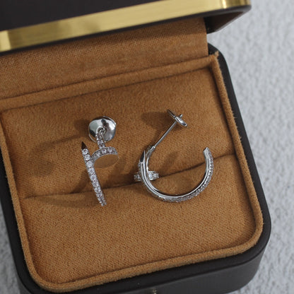 [OAK JURI]JUSTE EARRINGS 12.75MM SILVER DIAMOND