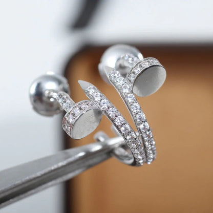[OAK JURI]JUSTE FULL DIAMOND SMALL EARRINGS