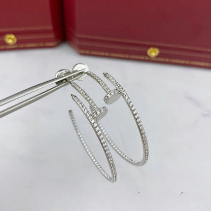 [OAK JURI]JUSTE FULL DIAMOND LARGE EARRINGS