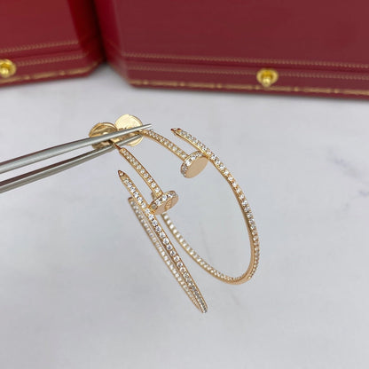 [OAK JURI]JUSTE EARRINGS FULL DIAMONDS 1.8MM