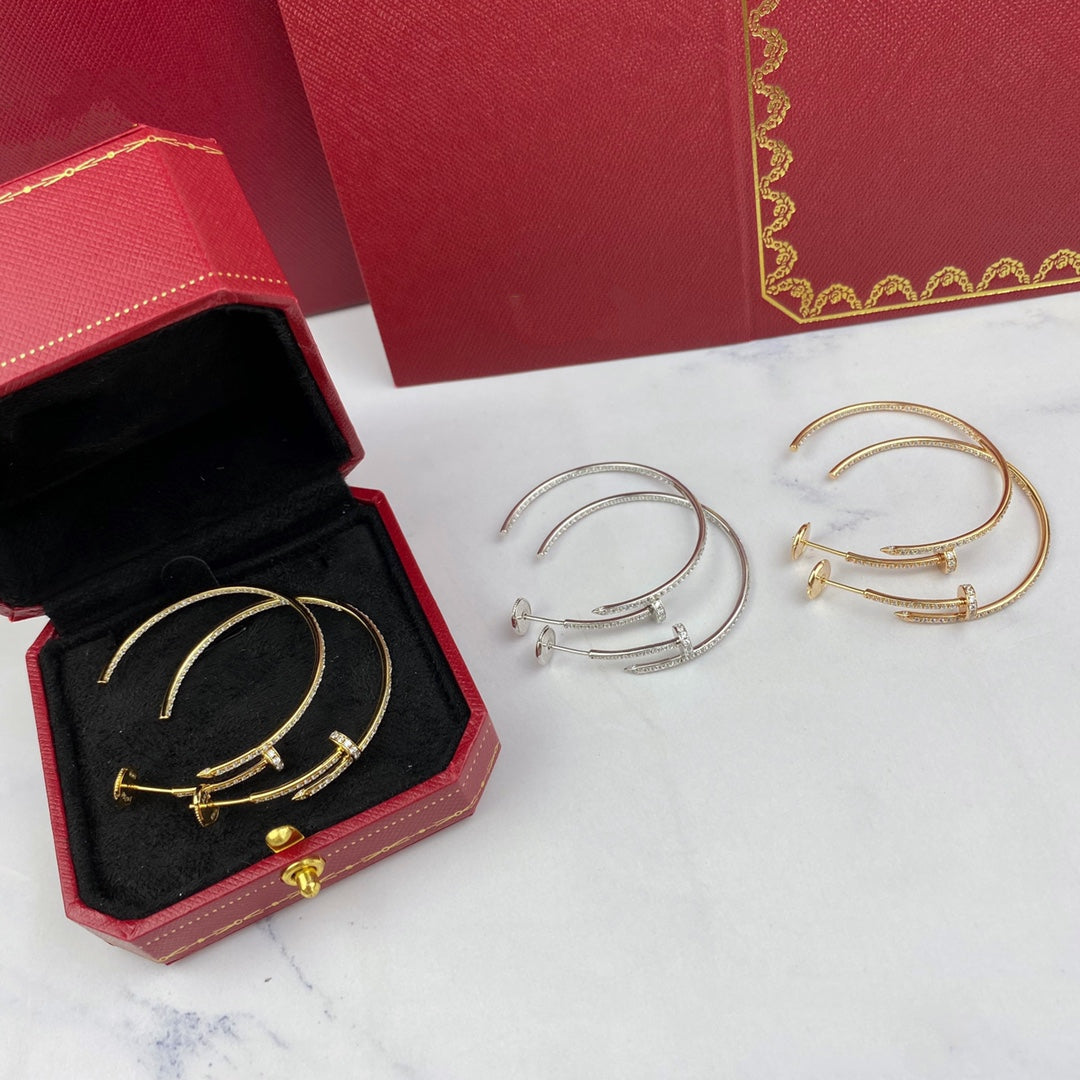 [OAK JURI]JUSTE EARRINGS FULL DIAMONDS 1.8MM