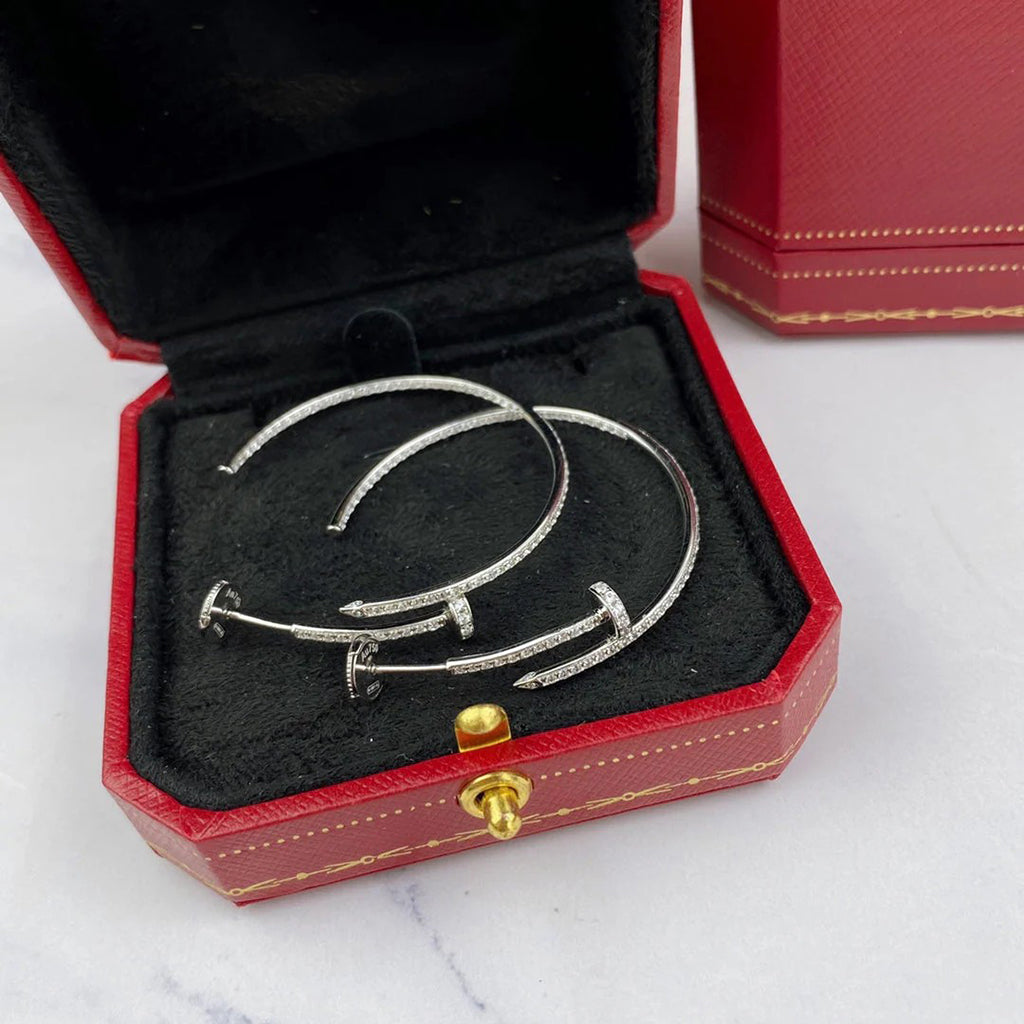 [OAK JURI]JUSTE FULL DIAMOND LARGE EARRINGS