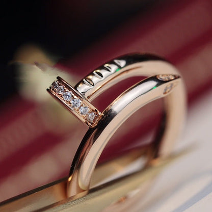 [OAK JURI]JUSTE RING 2.65MM PINK GOLD DIAMOND