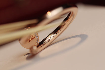 [OAK JURI]JUSTE RING 2.65MM PINK GOLD DIAMOND