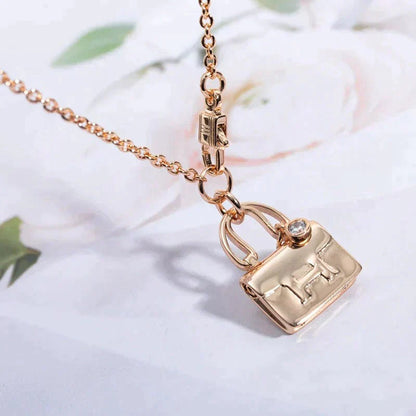 [OAK JURI]AMULETTE PEDANT ROSE GOLD NECKLACE