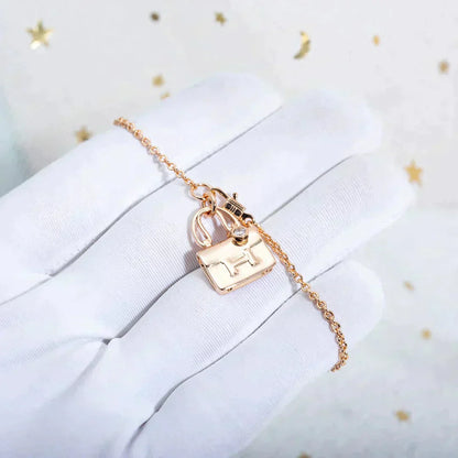 [OAK JURI]AMULETTE PEDANT ROSE GOLD NECKLACE
