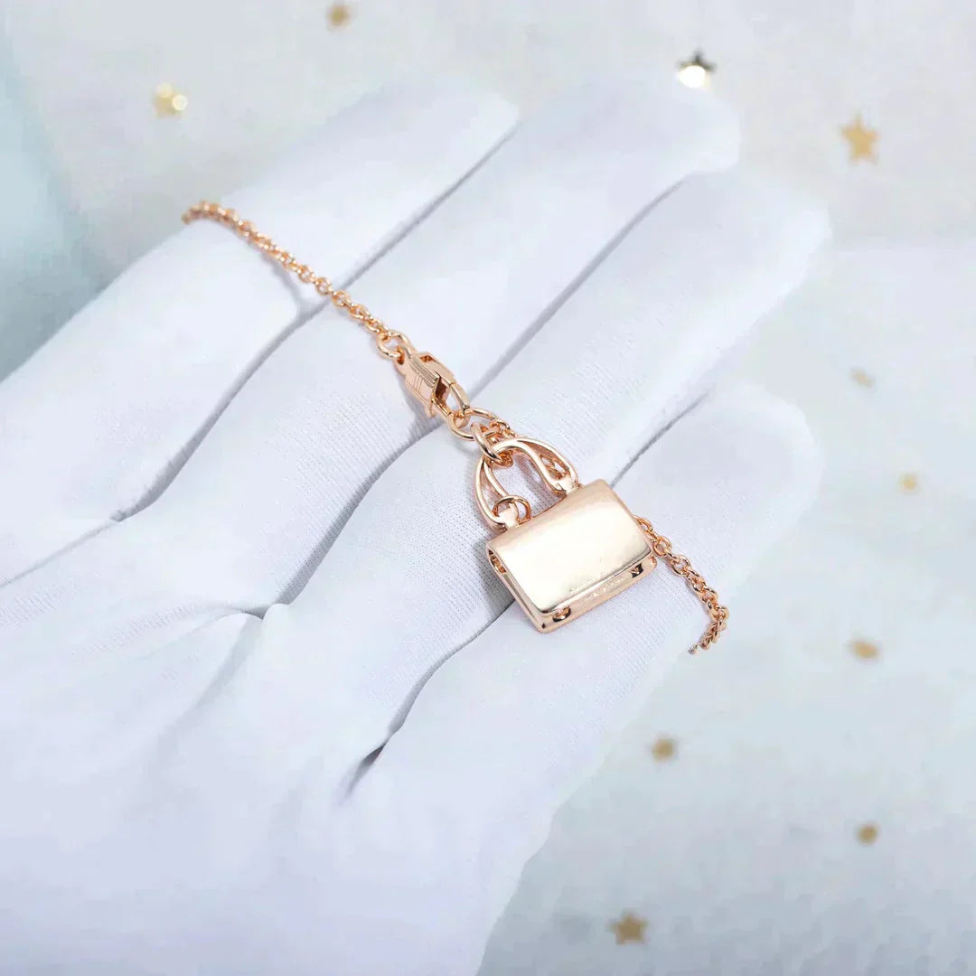 [OAK JURI]AMULETTE PEDANT ROSE GOLD NECKLACE