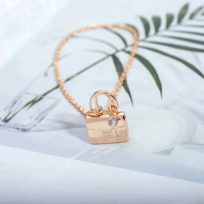 [OAK JURI]AMULETTE PEDANT ROSE GOLD NECKLACE