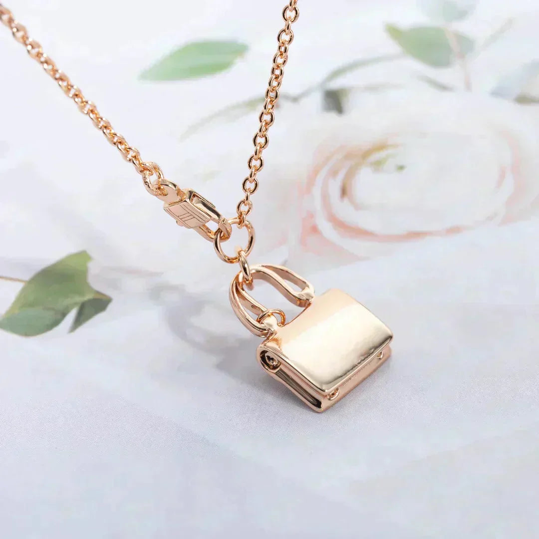 [OAK JURI]AMULETTE PEDANT ROSE GOLD NECKLACE