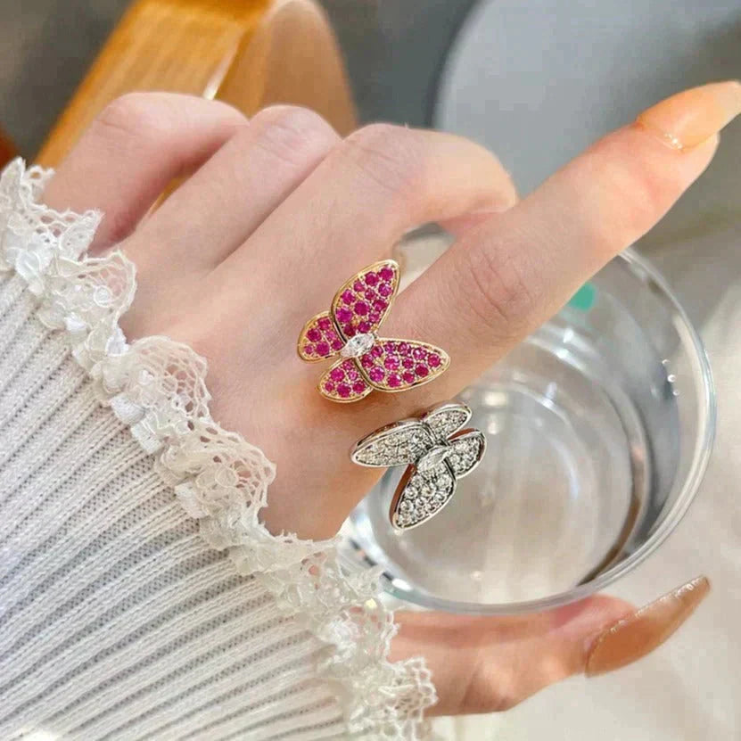 [OAK JURI]TWIN BUTTERFLY DIAMOND RING