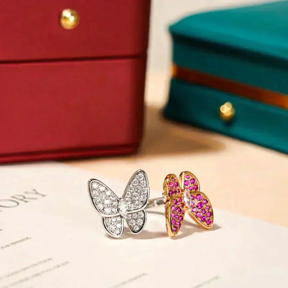 [OAK JURI]TWIN BUTTERFLY DIAMOND RING