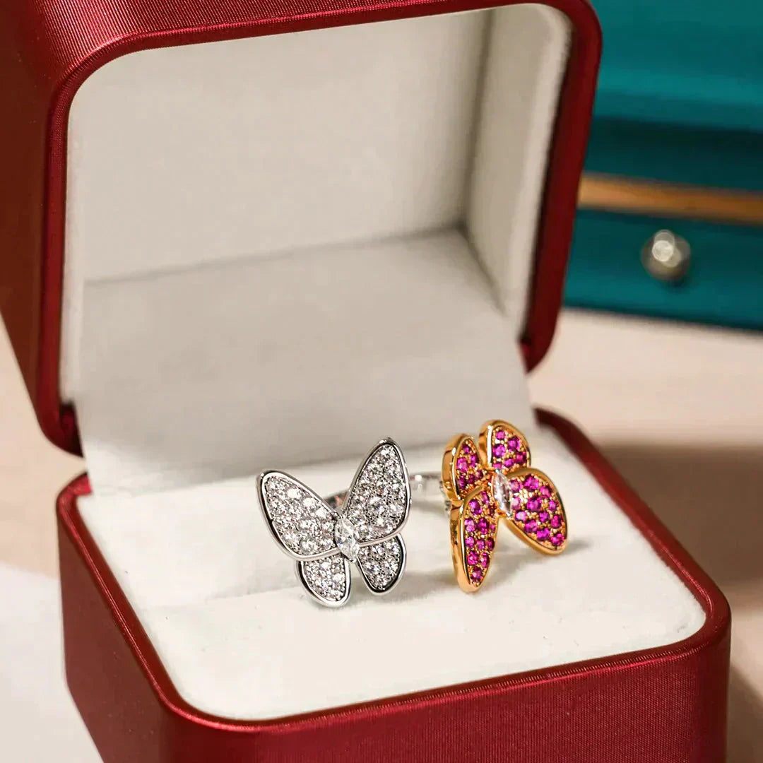 [OAK JURI]TWIN BUTTERFLY DIAMOND RING