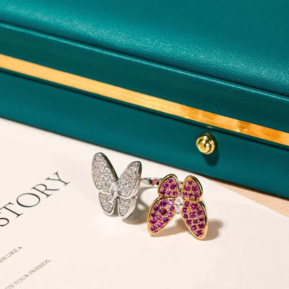 [OAK JURI]TWIN BUTTERFLY DIAMOND RING