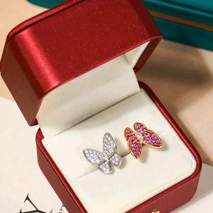 [OAK JURI]TWIN BUTTERFLY DIAMOND RING
