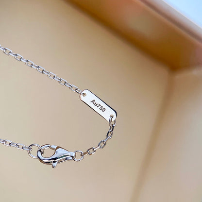 [OAK JURI]CLOVER DIAMOND NECKLACE SILVER