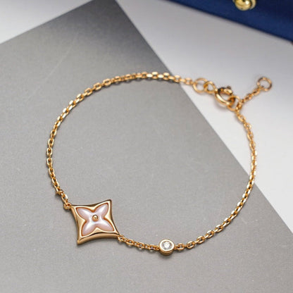 [OAK JURI]STAR 1 DIAMOND PINK GOLD BRACELET