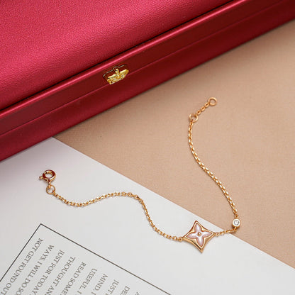 [OAK JURI]STAR 1 DIAMOND PINK GOLD BRACELET