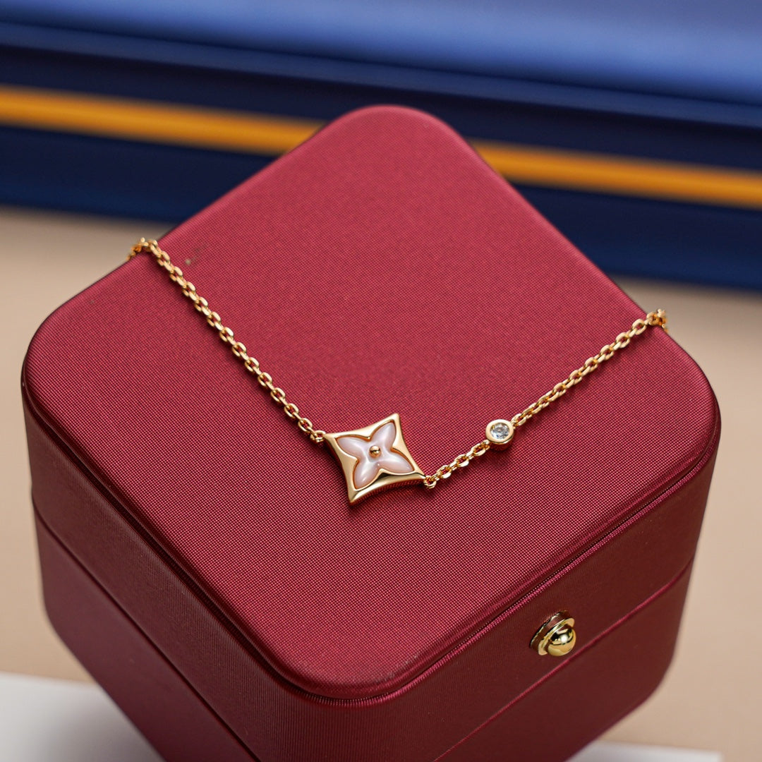 [OAK JURI]STAR 1 DIAMOND PINK GOLD BRACELET
