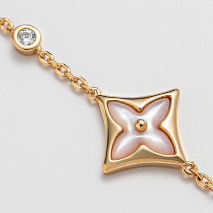 [OAK JURI]STAR 1 DIAMOND PINK GOLD BRACELET