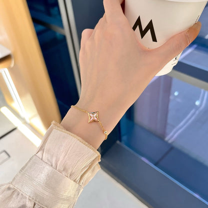 [OAK JURI]STAR 1 DIAMOND PINK GOLD BRACELET