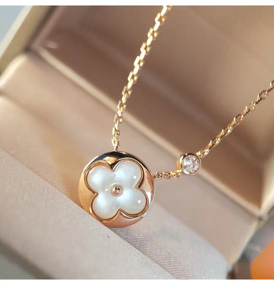 [OAK JURI]SUN MOP GOLD 1 DIAMOND NECKLACE