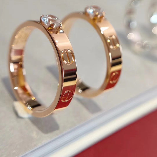 [OAK JURI]LOVE RING 3.6MM 1 BIG DIAMOND