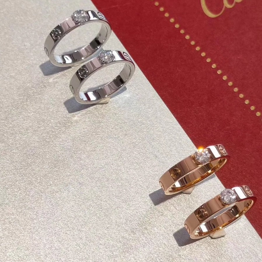 [OAK JURI]LOVE RING 3.6MM 1 BIG DIAMOND