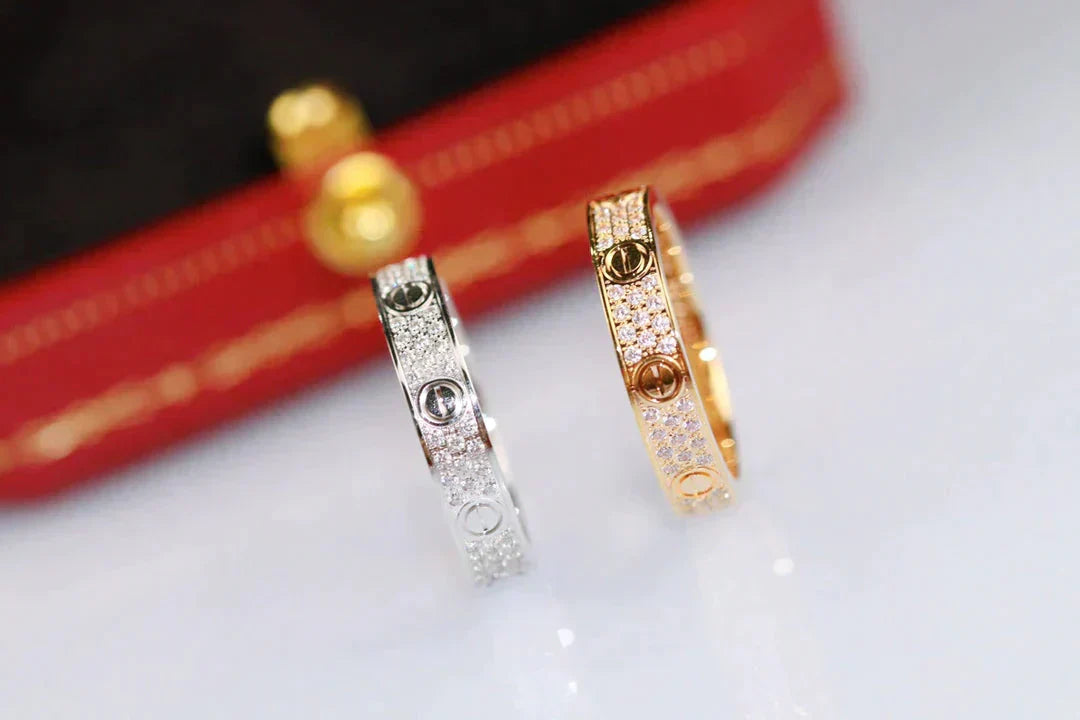 [OAK JURI]LOVE RING 3.6MM DIAMOND PAVED