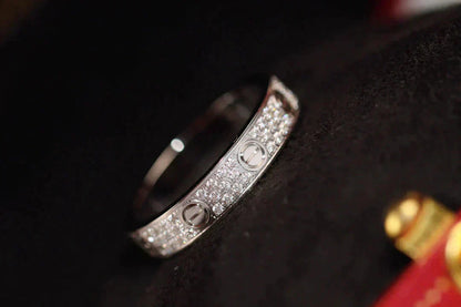 [OAK JURI]LOVE RING 3.6MM DIAMOND PAVED