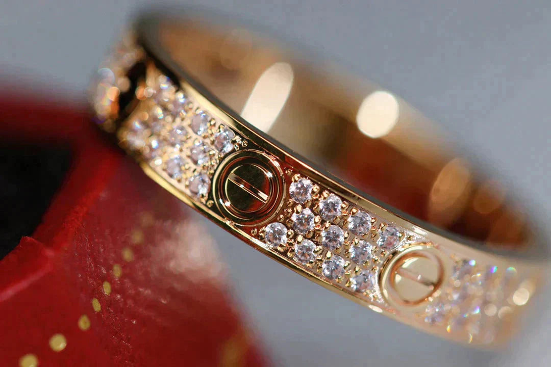 [OAK JURI]LOVE RING 3.6MM DIAMOND PAVED