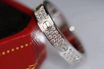 [OAK JURI]LOVE RING 3.6MM DIAMOND PAVED