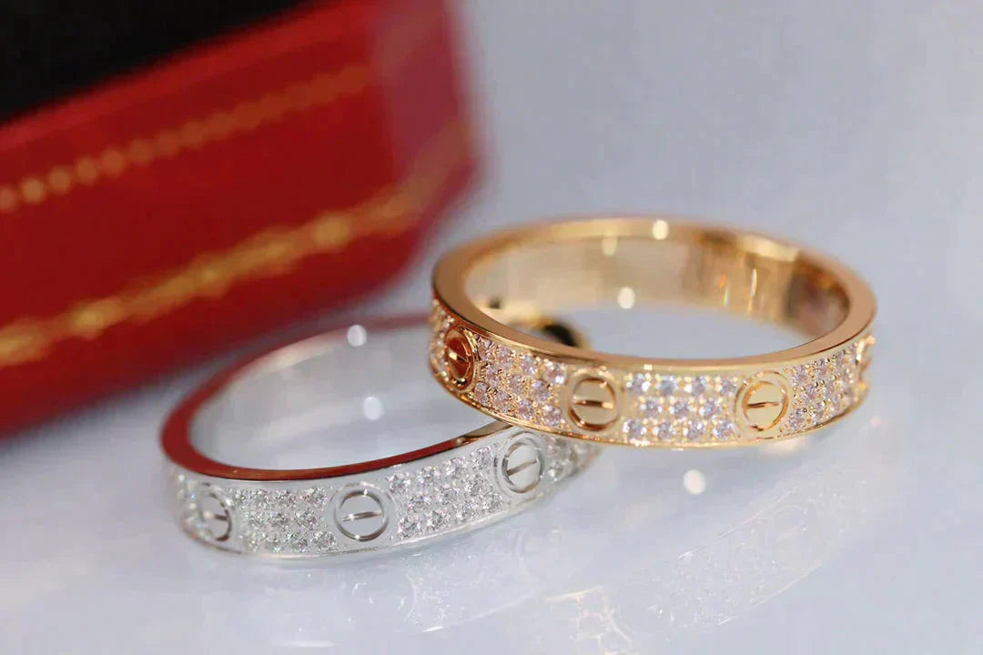 [OAK JURI]LOVE RING 3.6MM DIAMOND PAVED