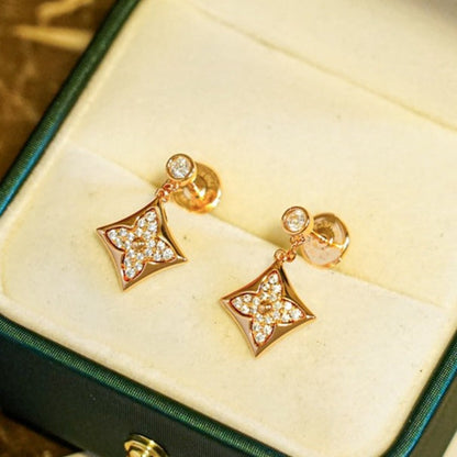 [OAK JURI]STAR DIAMONDS EARRINGS GOLD